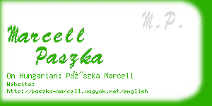 marcell paszka business card